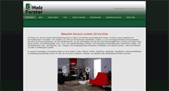 Desktop Screenshot of holz-forster.de